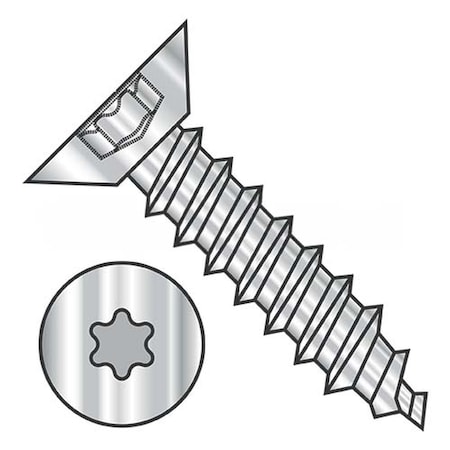 Usa Industrials Self-Drilling Screw, #10-16 x 1/2 in, Plain 18-8 Stainless Steel Flat Head Torx Drive BULK-SCRW-14016